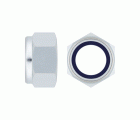 DIN 985 FP ZP ~ ISO 10511, Tuerca hexagonal autoblocante con paso fino y acabado zincado