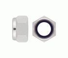 DIN 985 A2 ~ ISO 10511, Tuerca hexagonal autoblocante en acero inoxidable A2