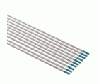TURQUESA WS2, Electrodo de tungsteno WS2 con una composición de óxidos de tierras raras entre 1,4-1,8% en color turquesa