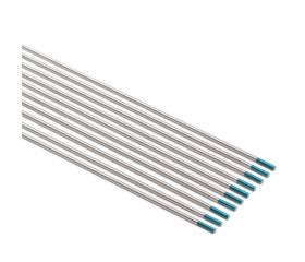 TURQUESA WS2, Electrodo de tungsteno WS2 con una composición de óxidos de tierras raras entre 1,4-1,8% en color turquesa