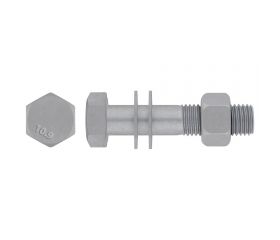 EN 14399-4 10.9 HV SET HDG, Set de tornillería estructural de alta resistencia para precarga, sistema HV con marcado CE, acabado galvanizado en caliente y calidad 10.9