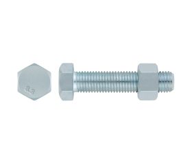 EN 15048 8.8 ZP - SET 4017+4032, (ISO 4017 + ISO 4032) Set de tornillería estructural de alta resistencia para uniones sin precarga con marcado CE, acabado zincado y calidad 8.8