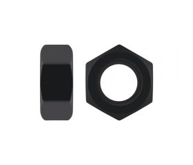 ROTAVATOR NUT BL, Tuerca rotavator en acabado negro
