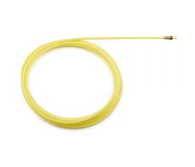 SIRGA TEFLÓN AMARILLA (1,2-1,6), Guía realizado en teflón para hilo de soldadura en diámetros de 1,2 a 1,6 mm 4 metros de longitud