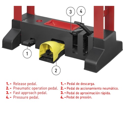 PRP50 | PRENSA PREMIUM MANUAL Y PEDAL CILINDRO MOVIL MEGA 50 TONELADAS