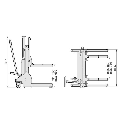 SCR700 | GATO SACARRUEDAS MEGA 700KG DG
