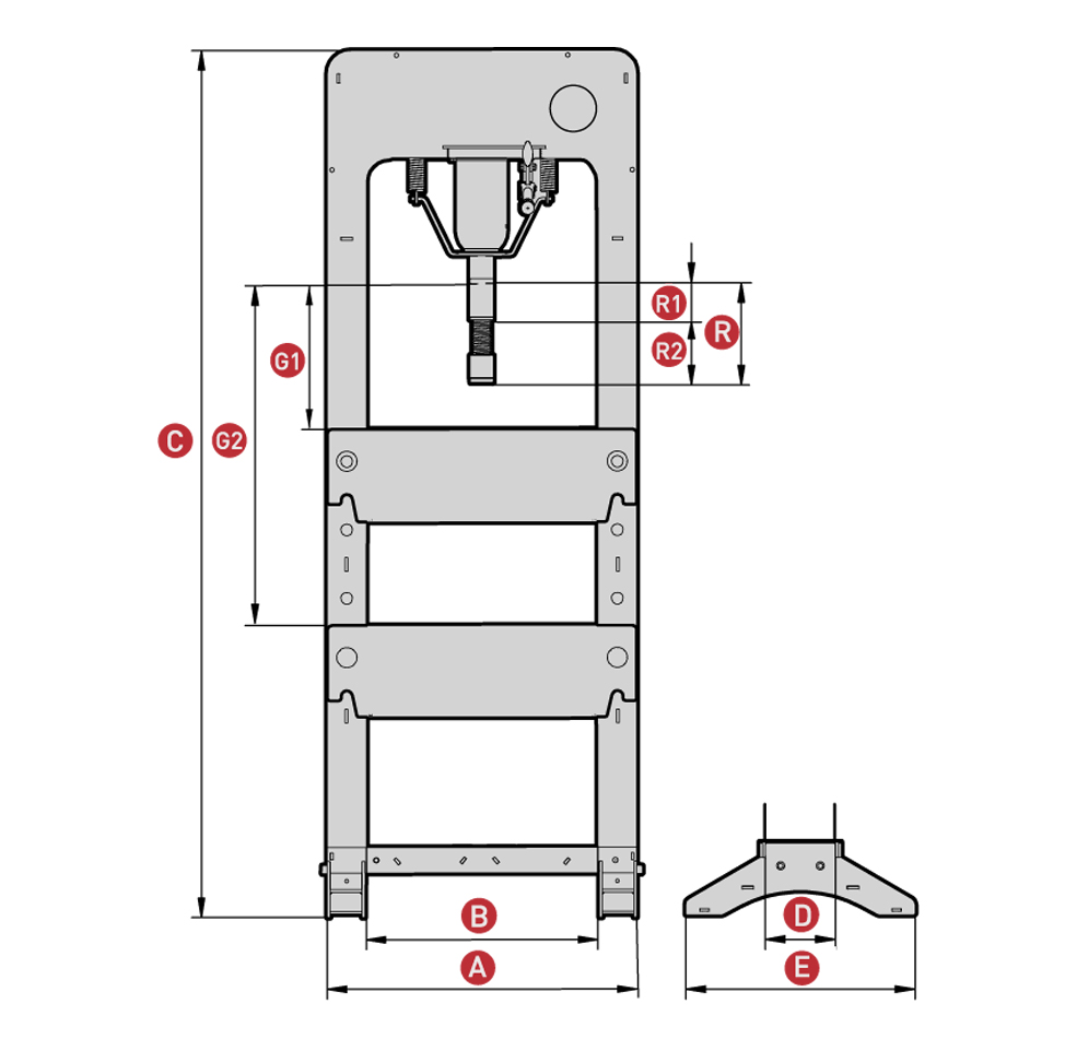 PRB30 | PRENSA GATO MEGA 30 TONELADAS
