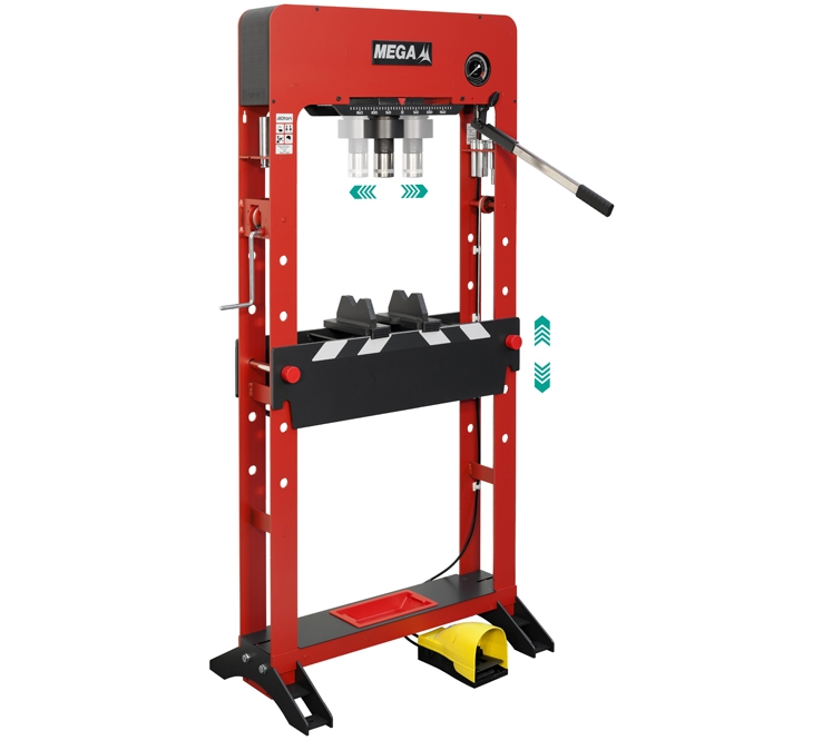 PRD50NF | PRENSA MANUAL Y PEDAL CILINDRO MOVIL MEGA 50 TONELADAS