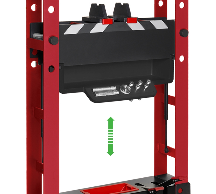 PRP50 | PRENSA PREMIUM MANUAL Y PEDAL CILINDRO MOVIL MEGA 50 TONELADAS