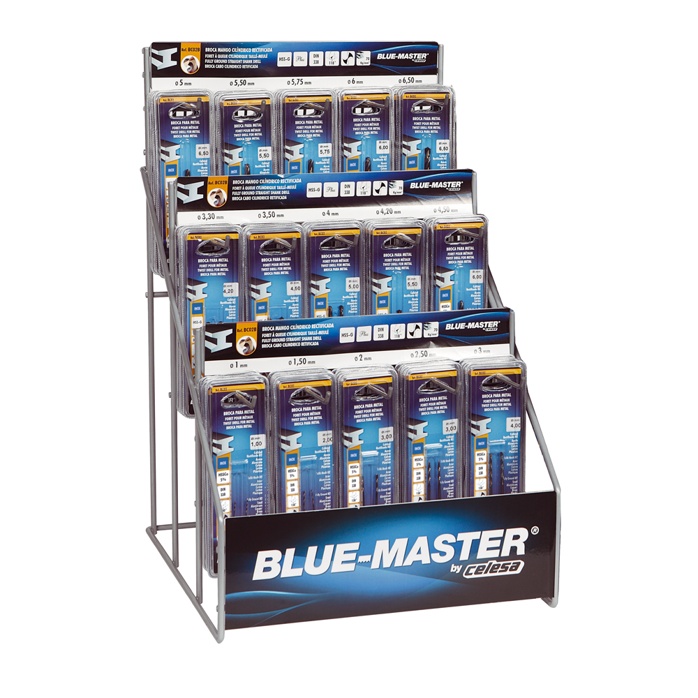 1-25 | EXPOSITOR BLUE-MASTER BROCAS REF.1-25 BROCAS ANTISLIP INOX BC95B