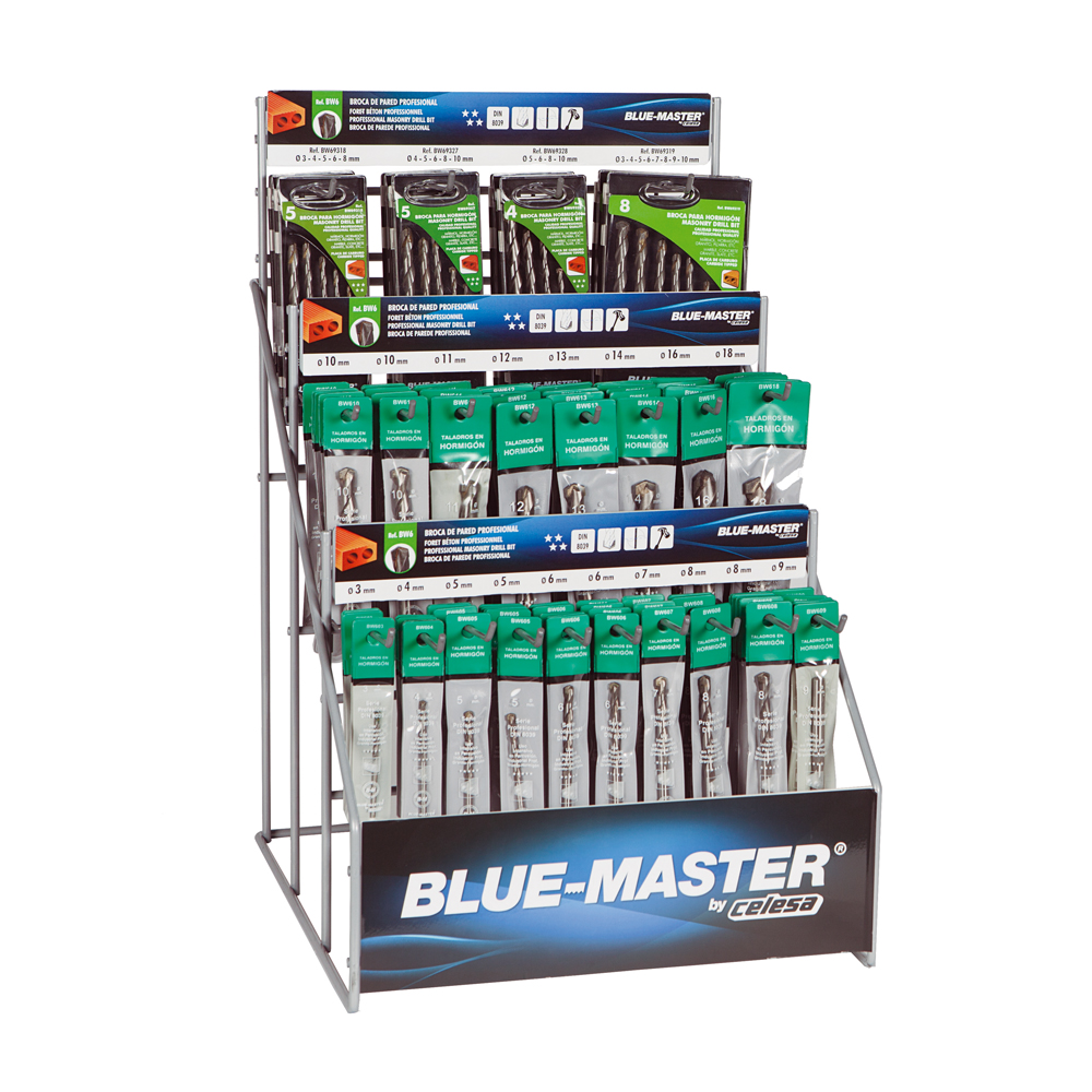 1-4 | EXPOSITOR BLUE-MASTER  REF.1-4 (BROCAS REF.BW6+ESTUCHES)