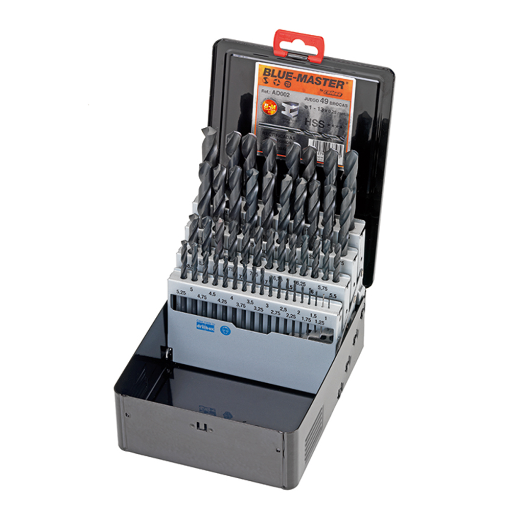 AD002 | ESTUCHE BLUE-MASTER METALICO BROCA Ø 1-13X0,25 MM