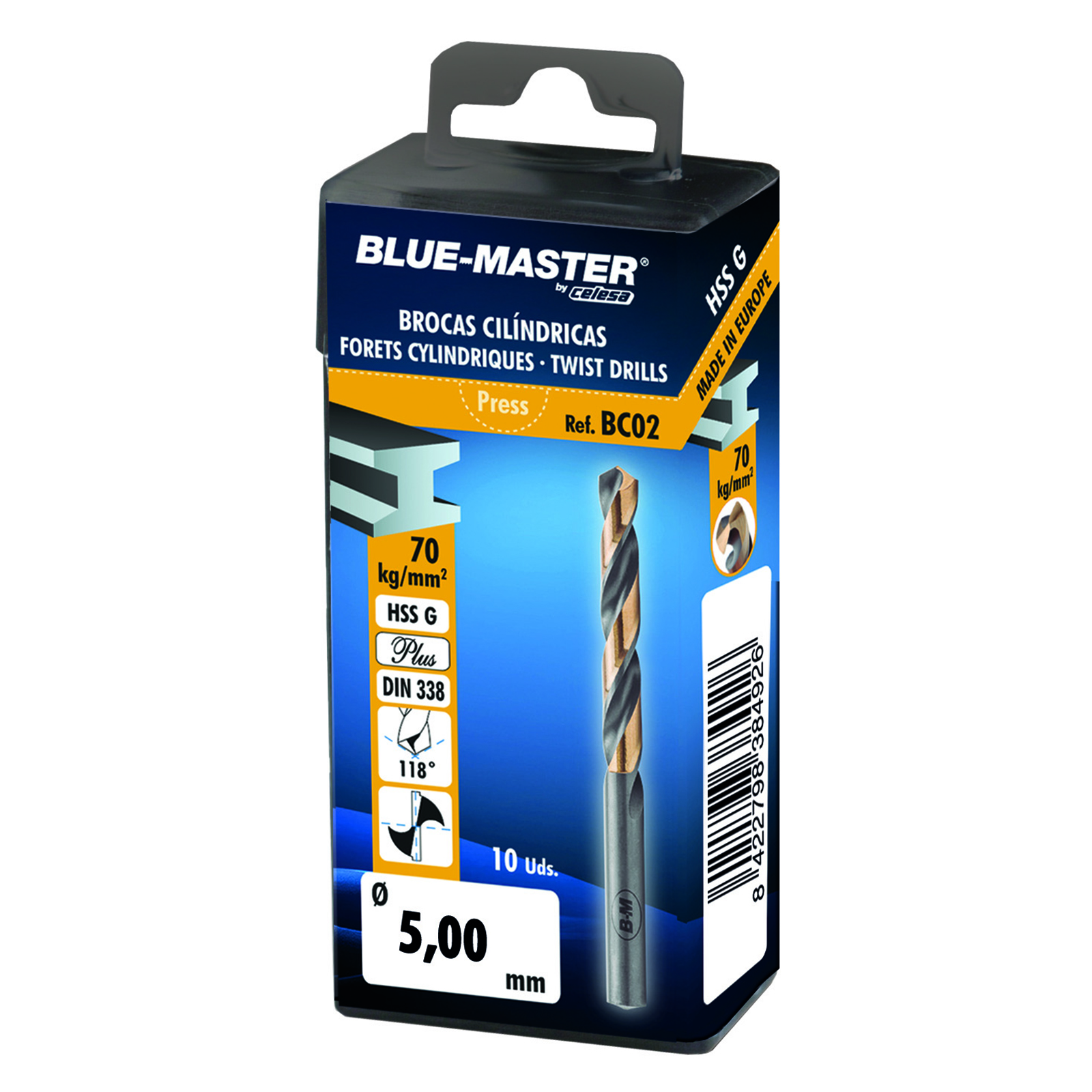 BC02 | BROCA BLUE-MASTER DIN-338 HHS PLUS