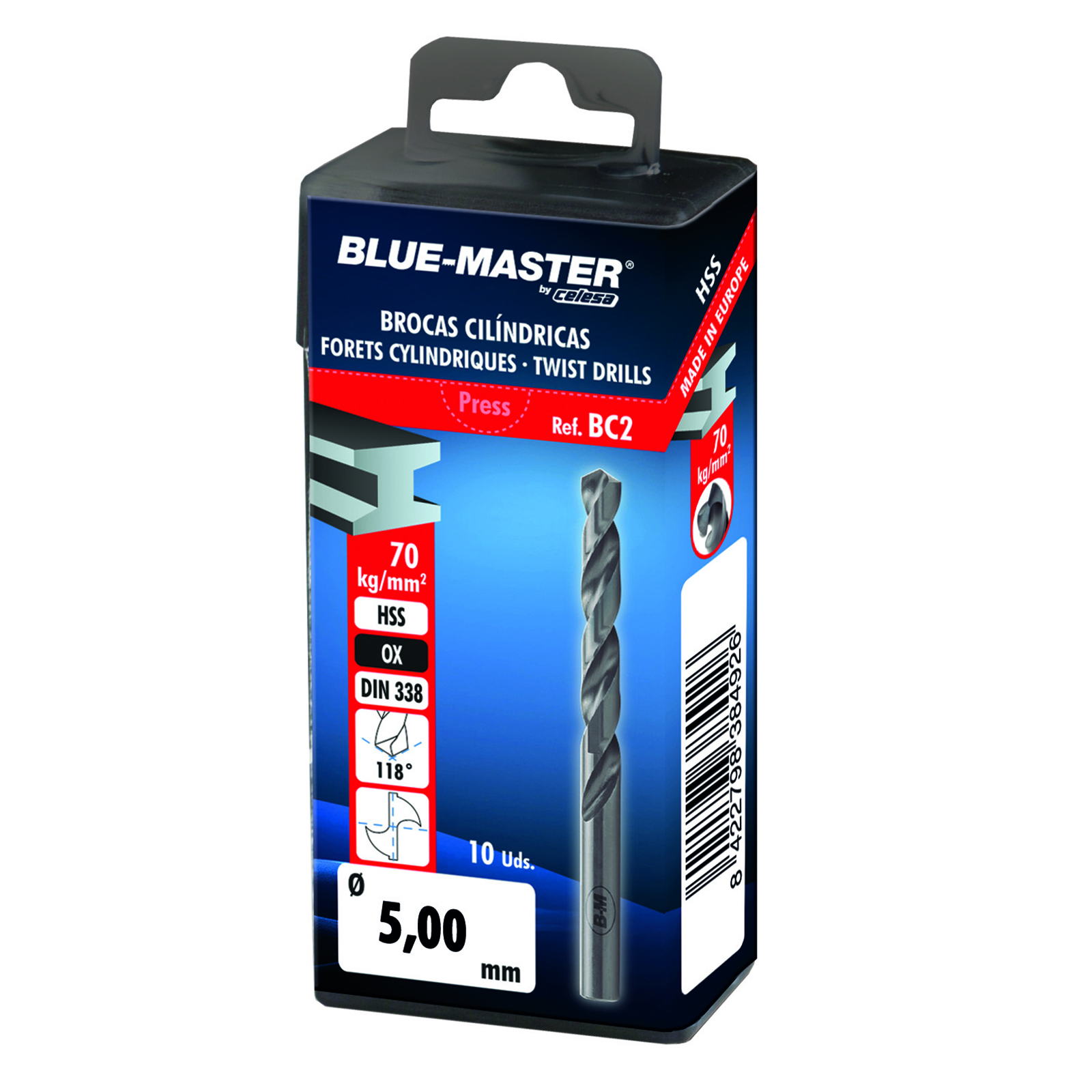BC2P | BROCA BLUE-MASTER CILÍNDRICA HSS RECTIFICADA
