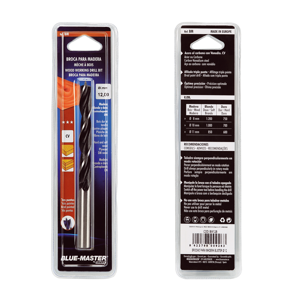 BMB | BROCA BLUE-MASTER PARA MADERA BLISTER