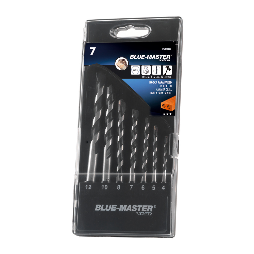 BW169434 | ESTUCHE BLUE-MASTER 7 BROCAS PARED EXTRAPROF.Ø4-12mm