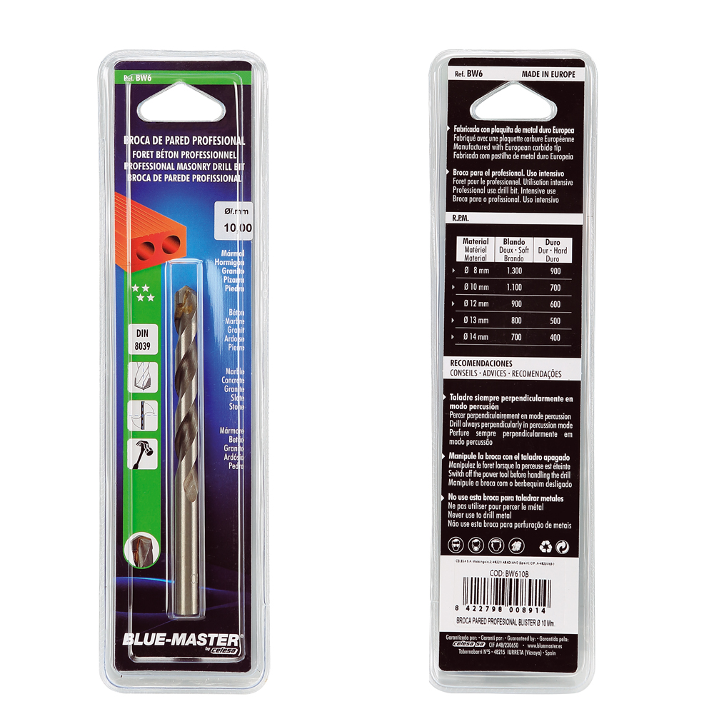BW6B | BROCAS BLUE-MASTER PARED PROFESIONAL BLISTER