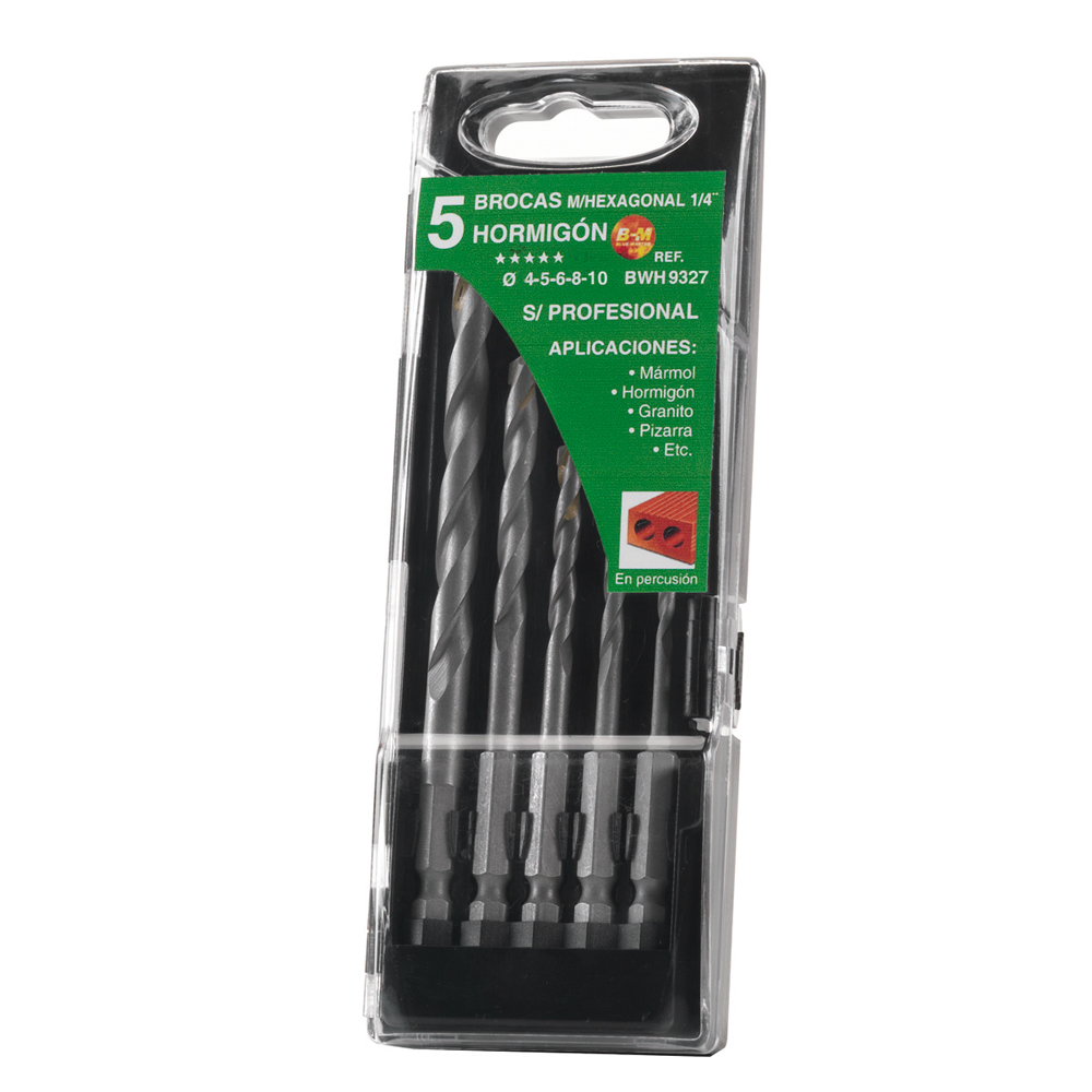 BWH9327 | ESTUCHE BLUE-MASTER BROCA PARED MANGO HEXAGONAL  4-10 MM REF. 9327