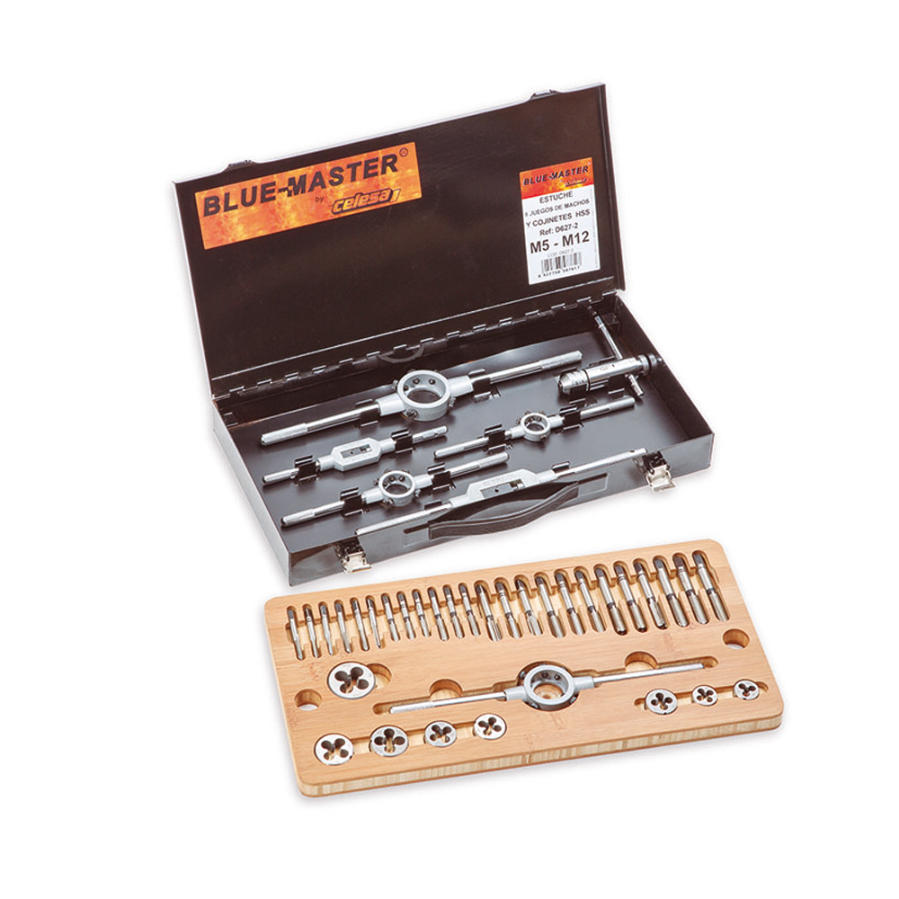 D627-2 | ESTUCHE BLUE-MASTER MACHOS Y COJINETES D627-2ª M5-M12