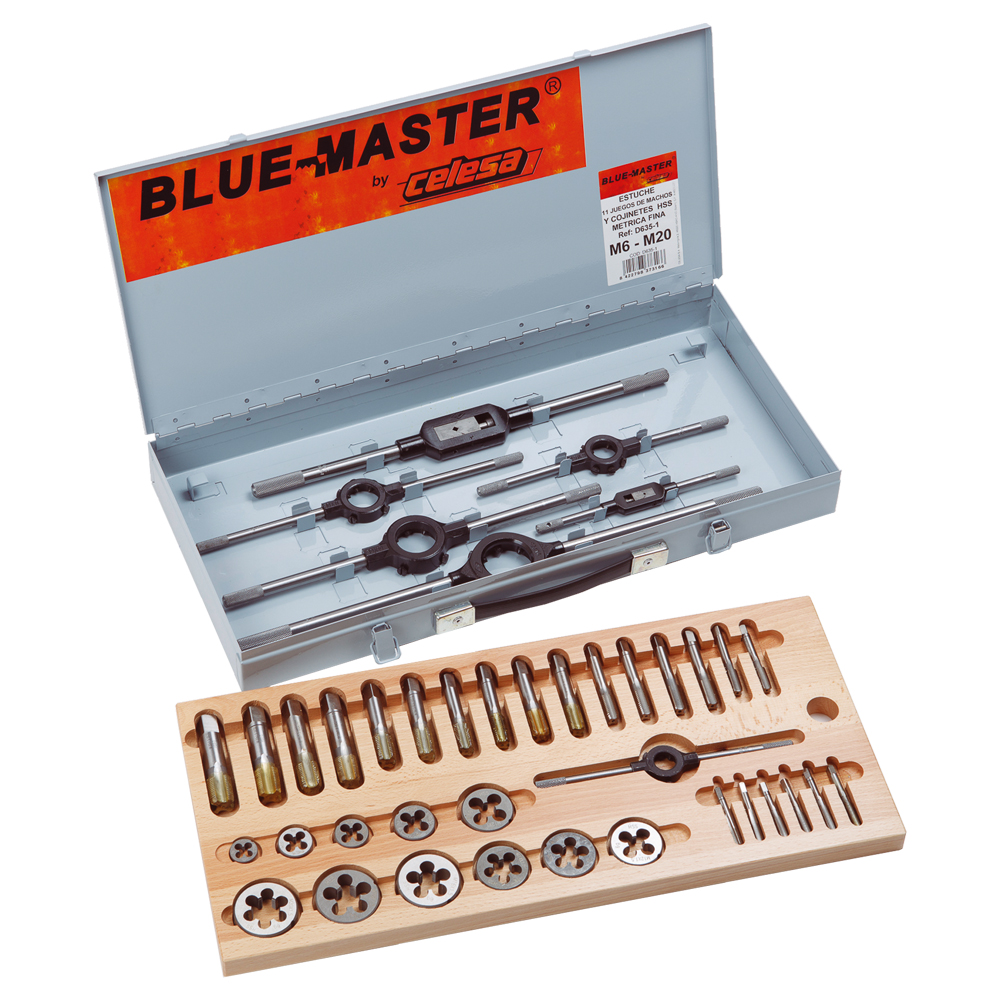 D635-1 | ESTUCHE BLUE-MASTER MACHOS Y COJINETES D635-1ª