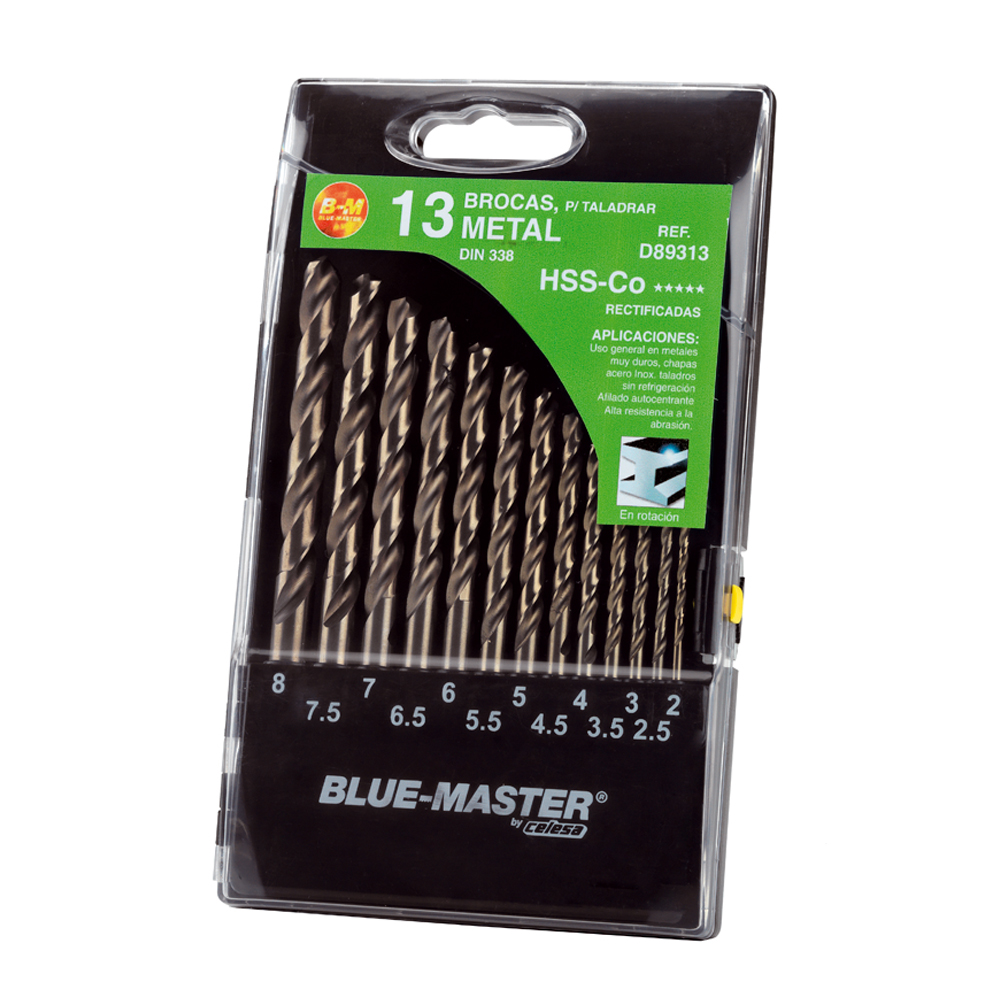 D89313 | ESTUCHE BLUE-MASTER BROCA HSS-Co 8% Ø 2-8x0,50 MM D89313