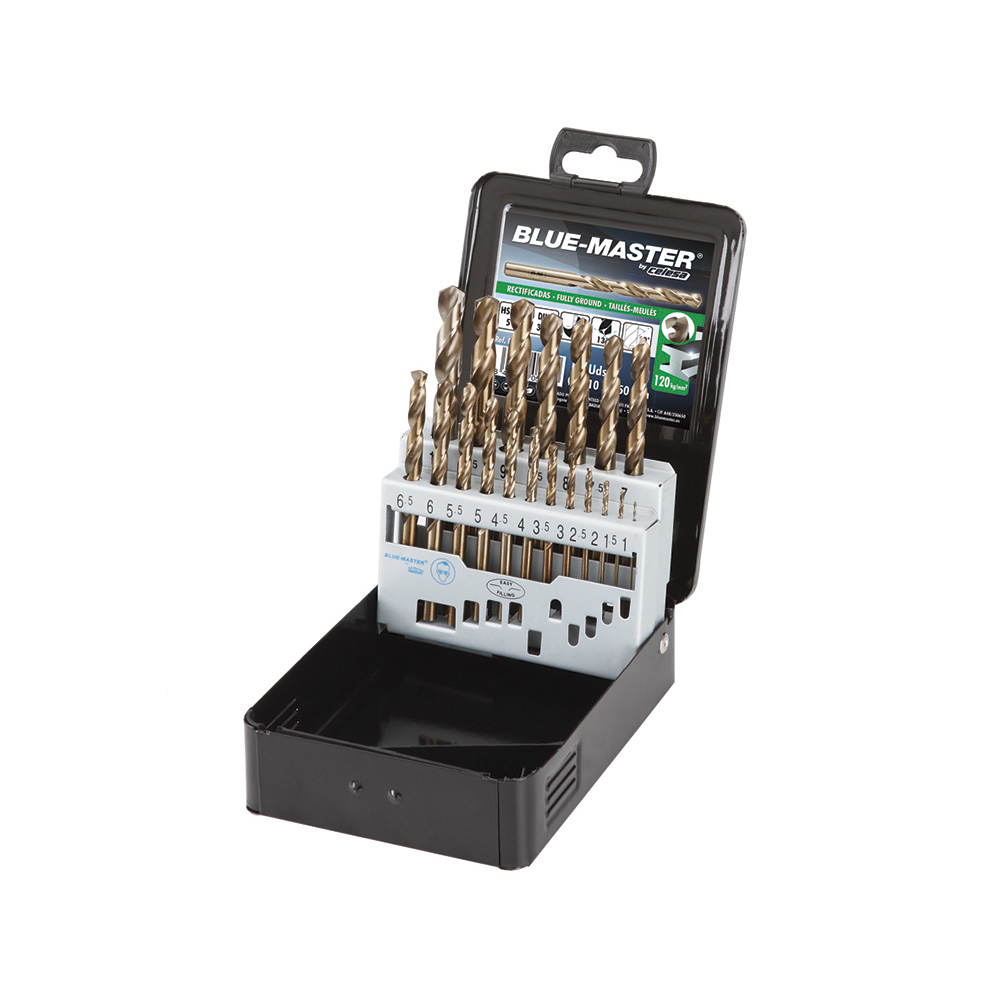 D89380 | ESTUCHE BLUE-MASTER PLÁSTICO  BROCA HSS-Co 8% Ø1-10X0,50MM D89380