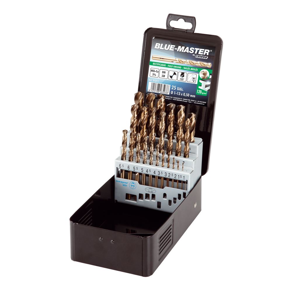 DC011 | ESTUCHE BLUE-MASTER METALICO BROCA HSS-Co Ø 1-13X0,50MM