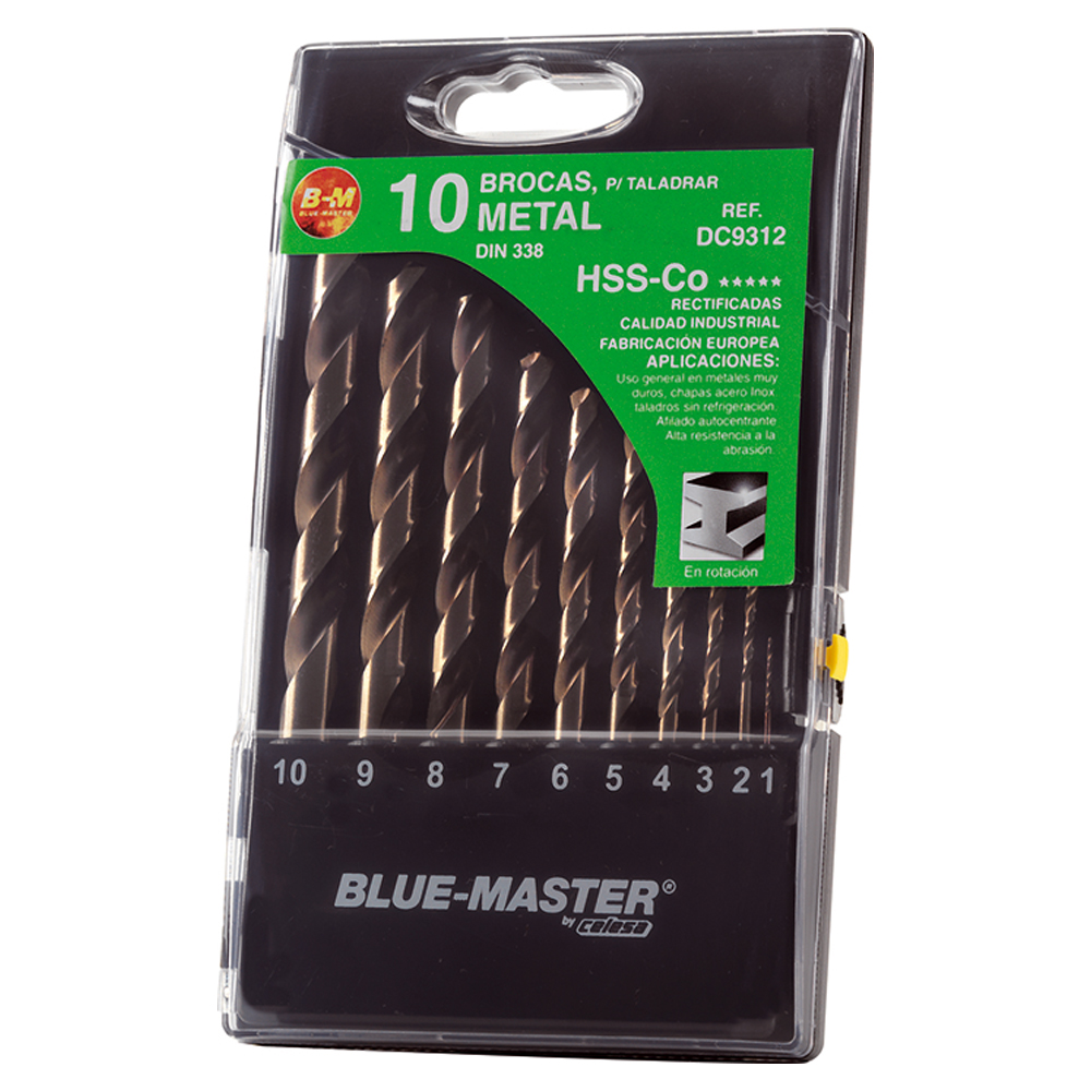 DC9312 | ESTUCHE BLUE-MASTER BROCA HSS-Co 5% Ø1-10X1MM RF. DC9312