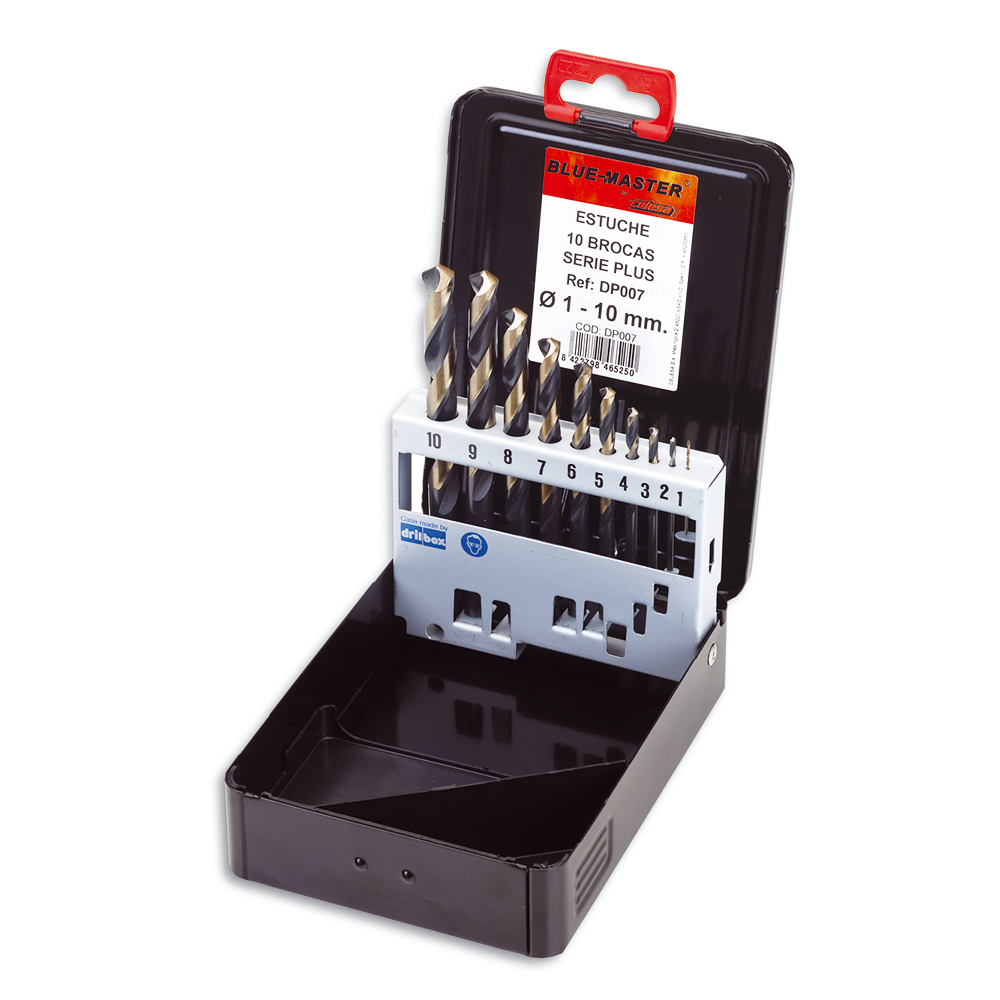 DP007 | ESTUCHE BLUE-MASTER METALICO BROCA S/PLUS Ø1-10X1 DP007