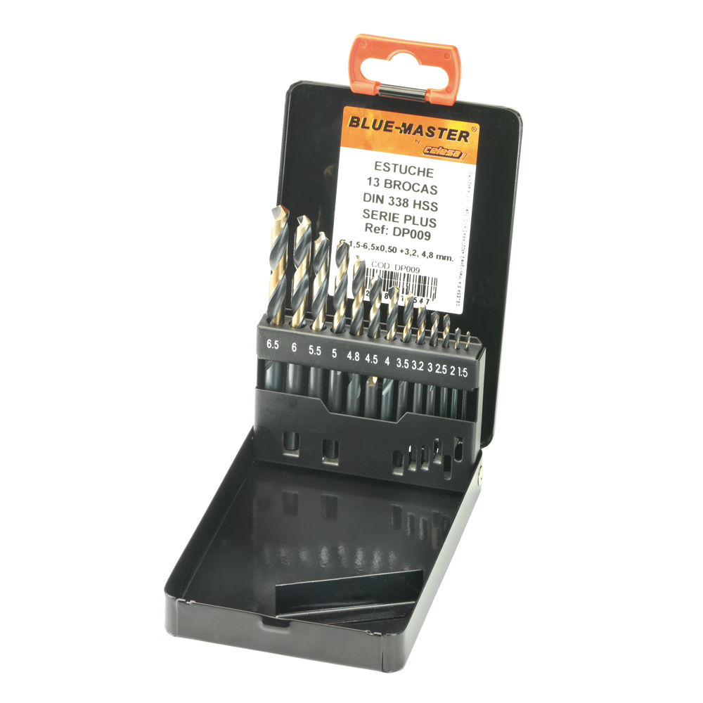 DP008 | ESTUCHE BLUE-MASTER METALICO BROCA DIN 338 PLUS 1-7X0,5