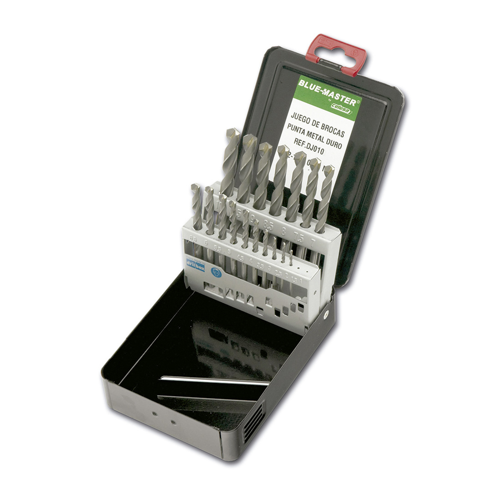 DPMD010 | ESTUCHE BLUE-MASTER METALICO BROCA PUNTA METAL DURO Ø 2-10X0,50 MM
