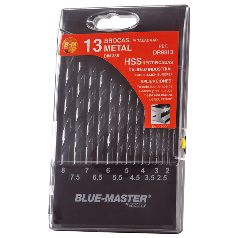 DR9313 | ESTUCHE BLUE-MASTER BROCA RECTIFICADA 2-8X0,50 MM DR9313