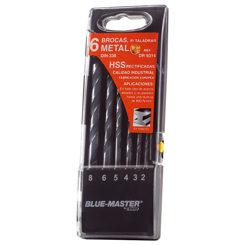 DR9314 | ESTUCHE BLUE-MASTER  BROCA RECTIFICADA Ø 2-8 MM REF.DR9314