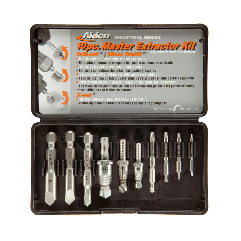 EP100C | ESTUCHE BLUE-MASTER EXTRACTORES 10 PIEZAS