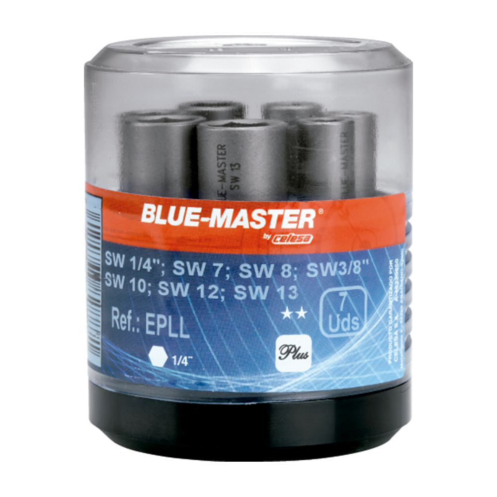EPLL | ESTUCHE BLUE-MASTER 7 PIEZAS LLAVES IMPACTO ESTANDAR