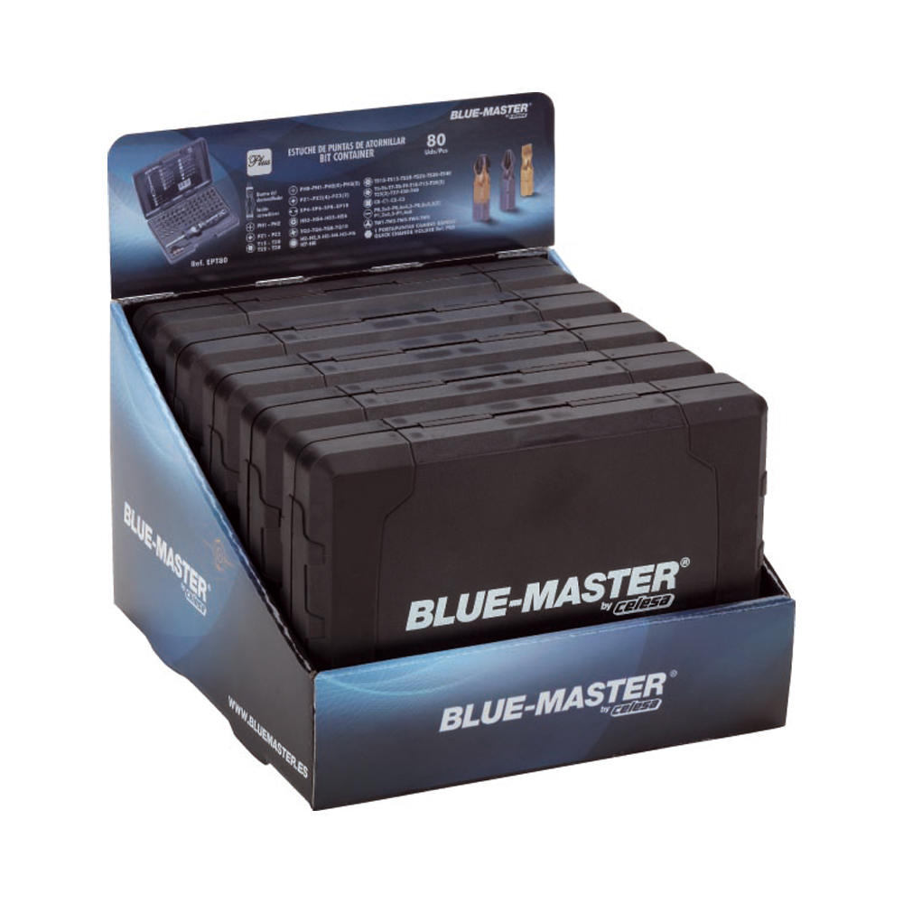 EXEPT80 | EXPOSITOR BLUE-MASTER CARTON SOBREMESA EPT80 80 PIEZAS