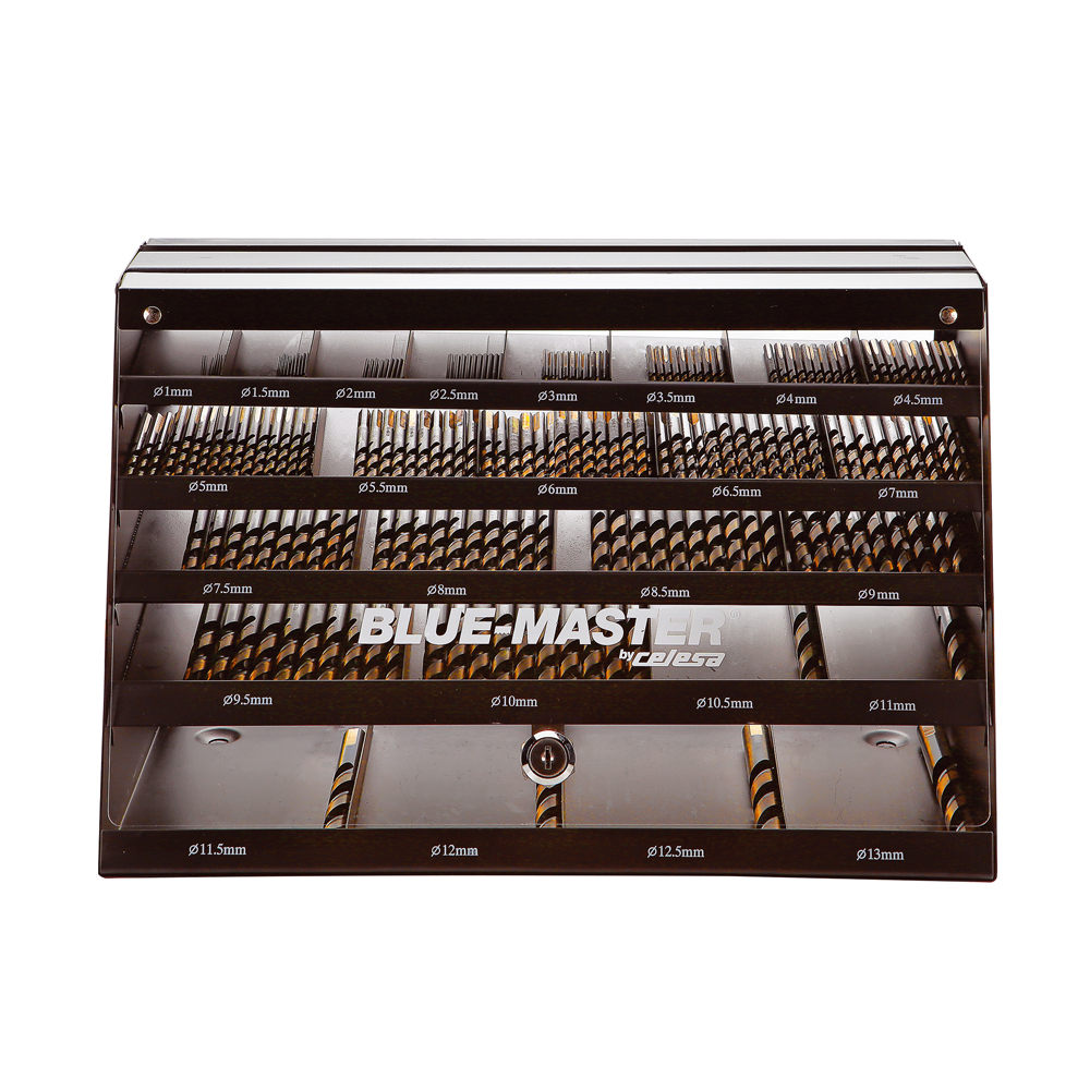 EXPBROCASBC95 | EXPOSITOR BLUE-MASTER  BROCAS HSSCo ANTISLIP INOX 1-13x0,5 BC95