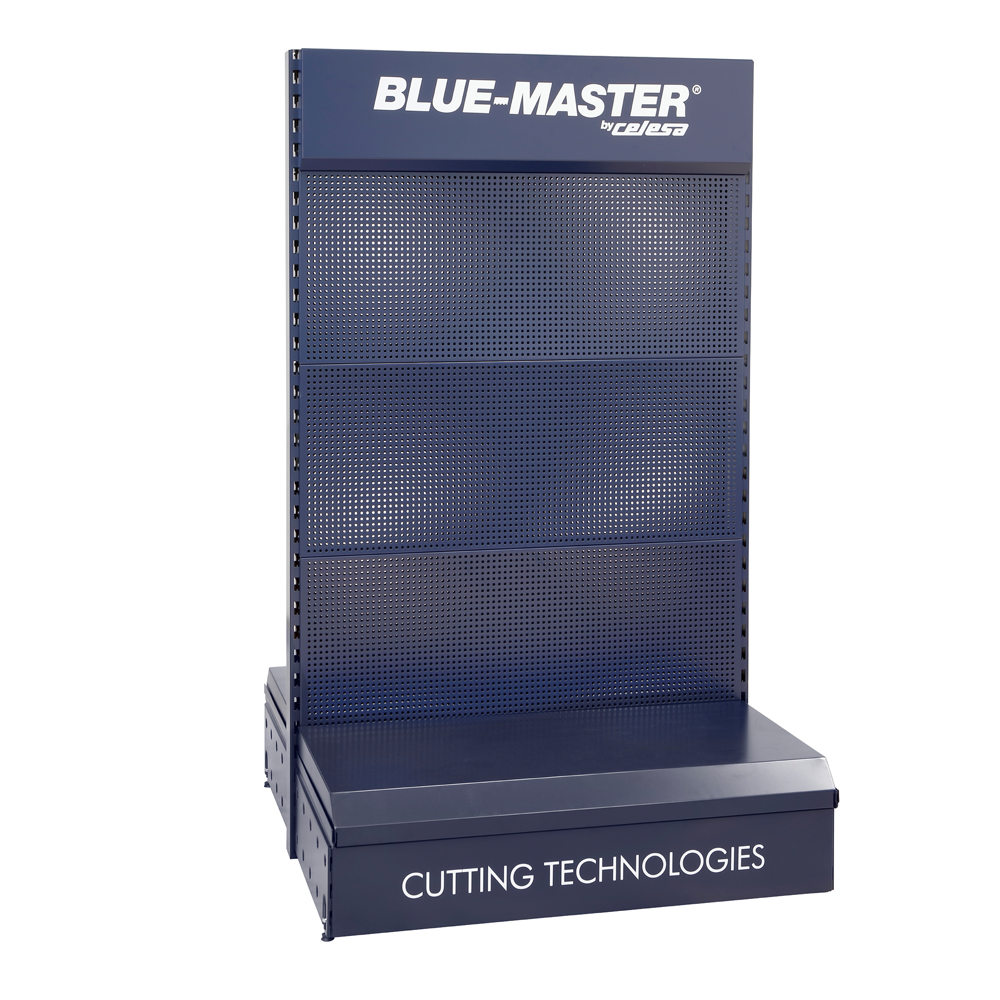 EXPOSITORBAJO2BM | EXPOSITOR BLUE-MASTER  BAJO 2 CARA BM 1680X1000X550MM