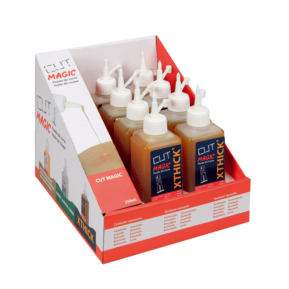 EXP-ACXT00250 | EXPOSITOR BLUE-MASTER  SOBREMESA ACXT 250ML 8 PIEZAS