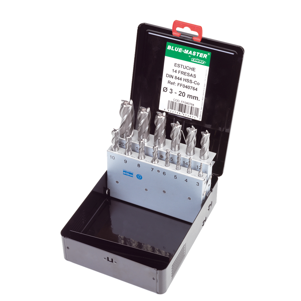 FF040764 | ESTUCHE BLUE-MASTER 14 FRESA ACABADO DIN 844 M42