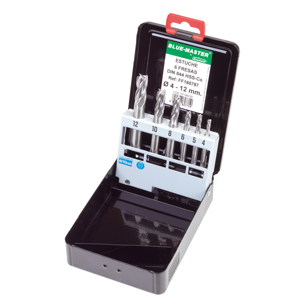 FF180787 | ESTUCHE BLUE-MASTER 6 FRESA DIN 844 HSS-CO Ø 4-12