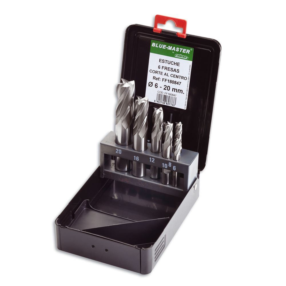 FF180847 | ESTUCHE BLUE-MASTER 6 FRESA DIN 844 B HSS-CO Ø 6-20