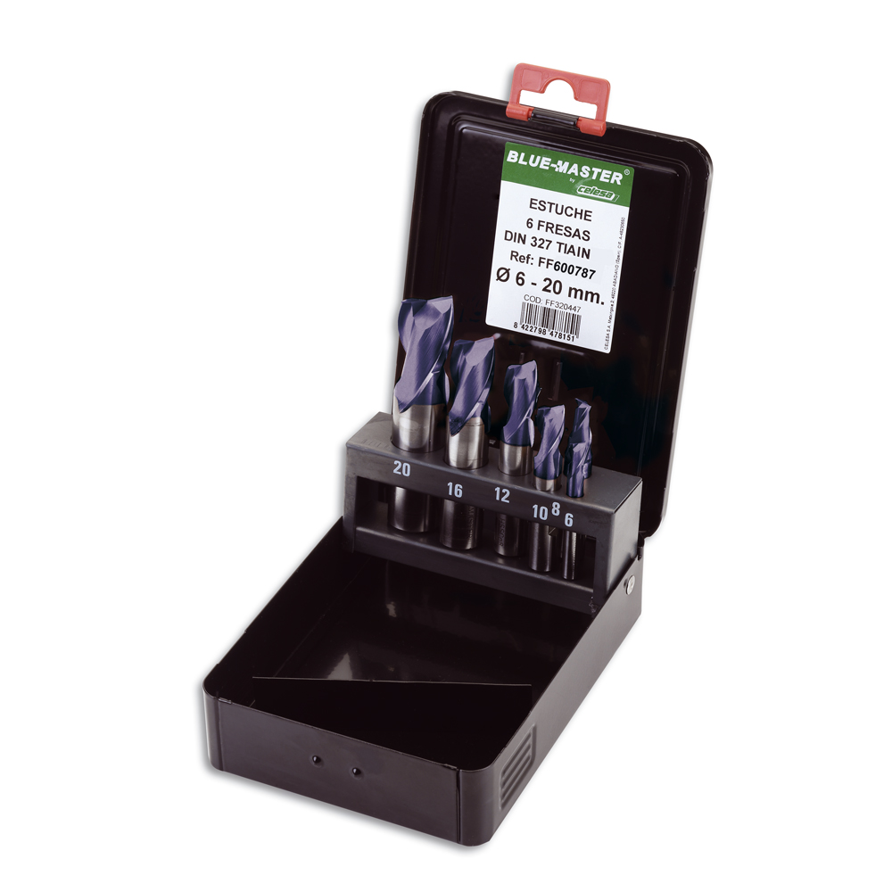 FF600787 | ESTUCHE BLUE-MASTER 6 FRESA DIN 327 B TIALN