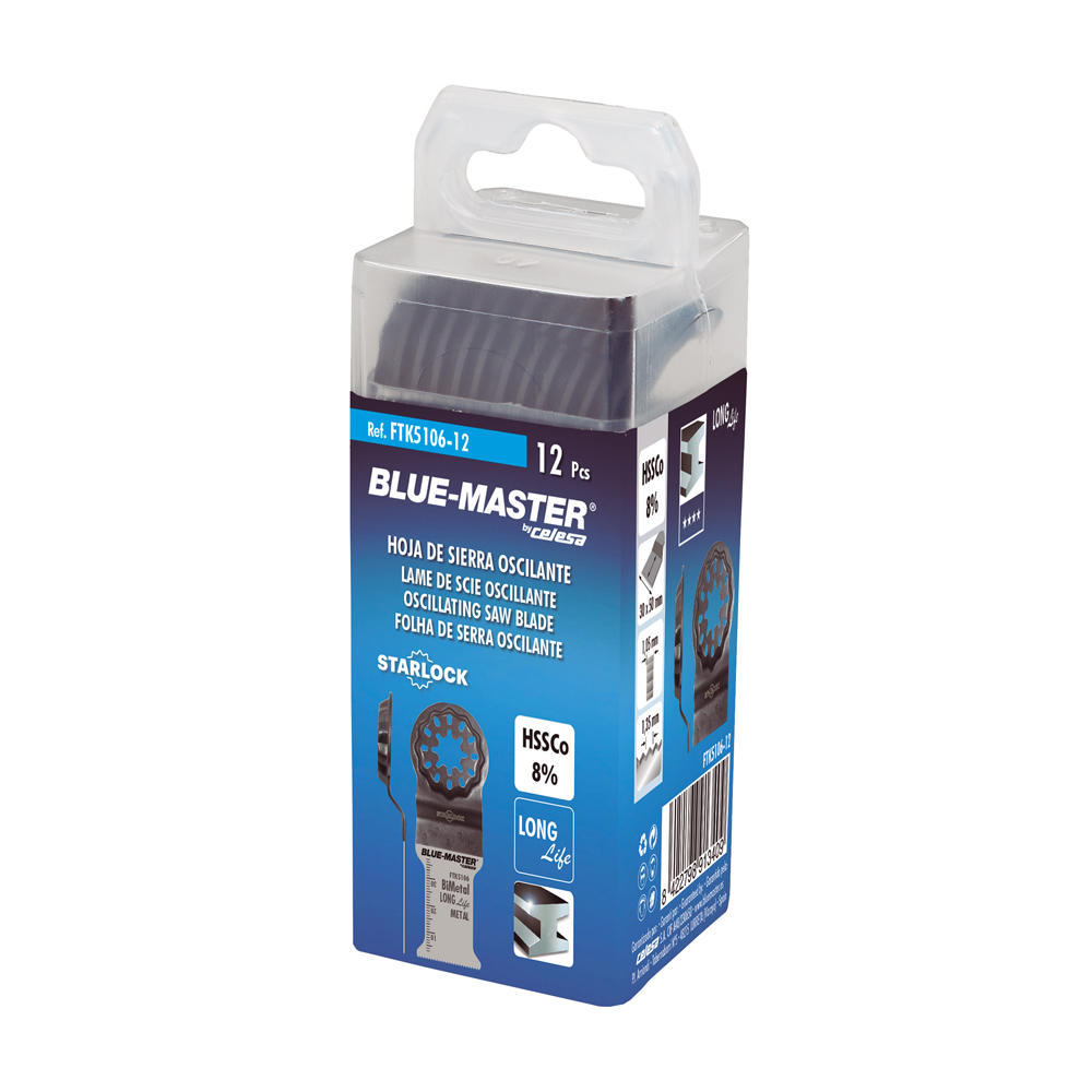 FTK5106-12 | CUCHILLA BLUE-MASTER STARLOCK BIMETAL 30x50mm 12PC