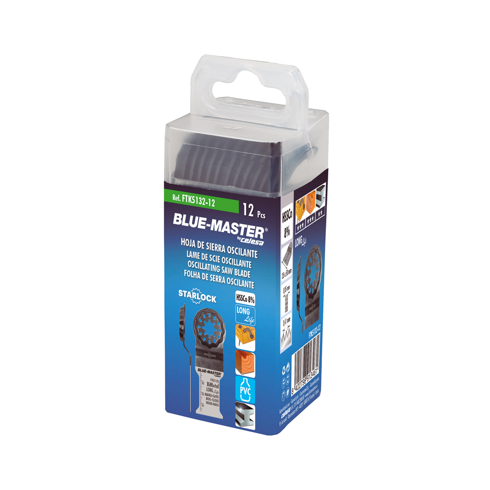 FTK5132-12 | CUCHILLA BLUE-MASTER STARLOCK BIM. RECTA MULTI 35x50 12PCS