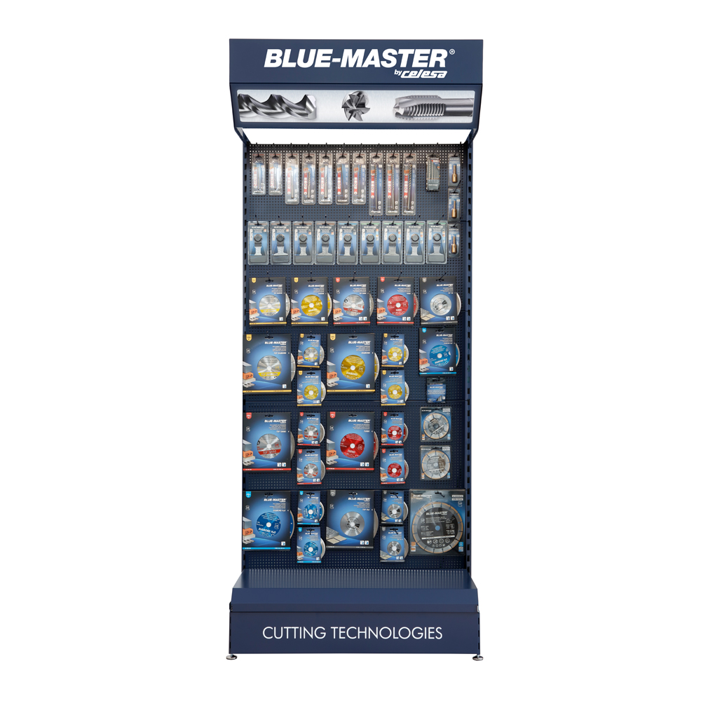 EXPOSITORH | EXPOSITOR BLUE-MASTER  H: DISCOS DIAMANTE INSTALADOR