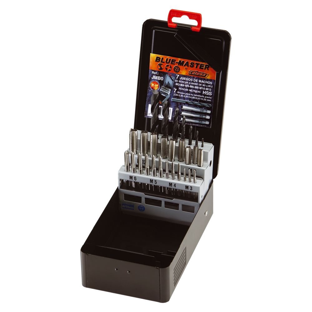 JMB0 | JUEGO BLUE-MASTER MACHOS 3 PIEZAS + BROCA PREVIA RF.JMBO