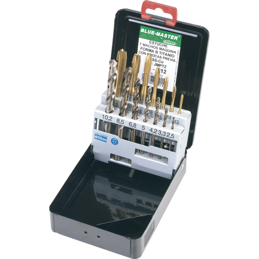 JMPT2 | ESTUCHE BLUE-MASTER MACHOS MÁQUINA FORMA B S/PLUS M3-12+B.PREV. TIN