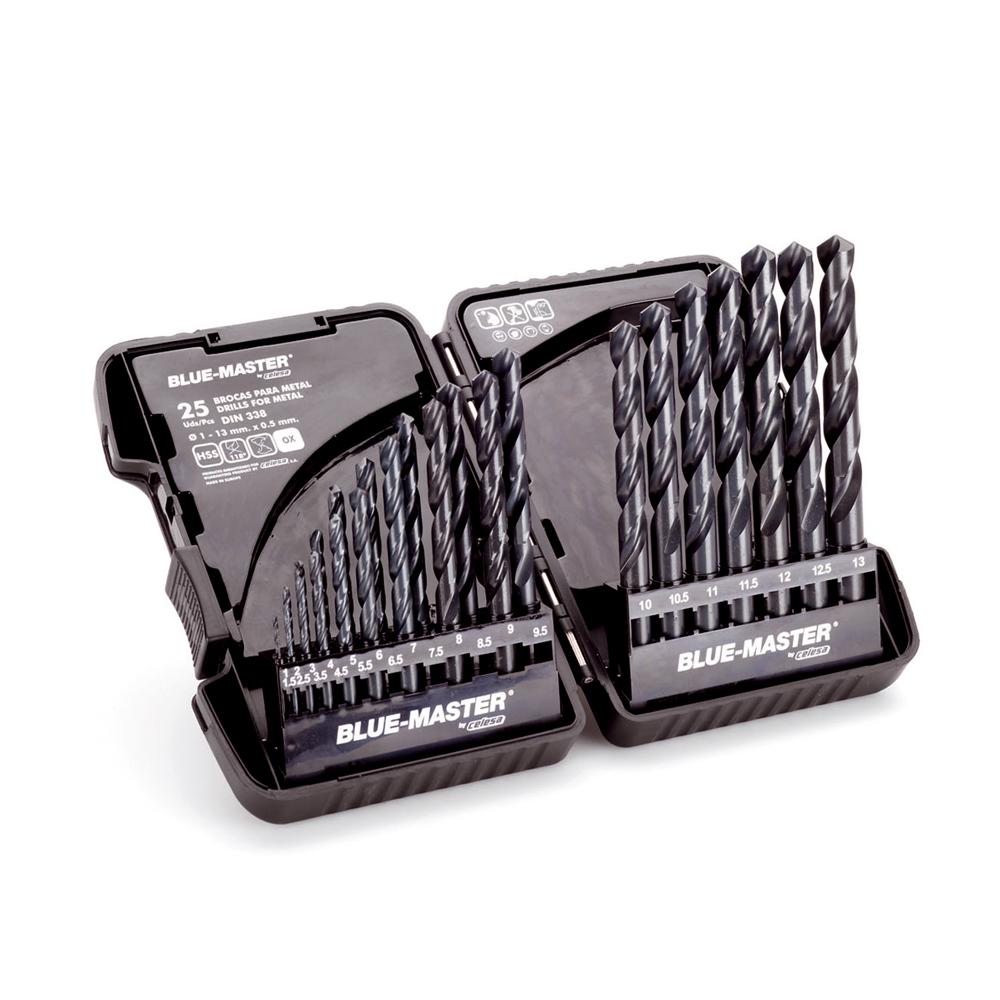 P0011 | ESTUCHE PLÁSTICO BLUE-MASTER  BROCA RECT. HSS Ø 1-13X0,50MM
