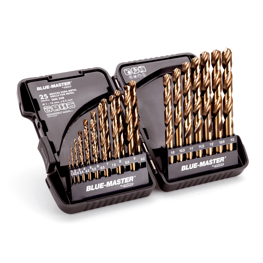 PC011 | ESTUCHE PLÁSTICO BLUE-MASTER BROCA HSS-CO Ø 1-13X0,50